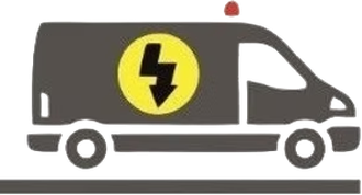Samochód firmowy Elektryk Miejski w drodze między Wrocławiem a Jelenią Górą